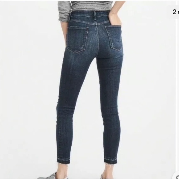 Abercrombie & Fitch Women’s Jeans 29/8 Simone High Rise Ankle‎ Distressed Skinny - Picture 3 of 13